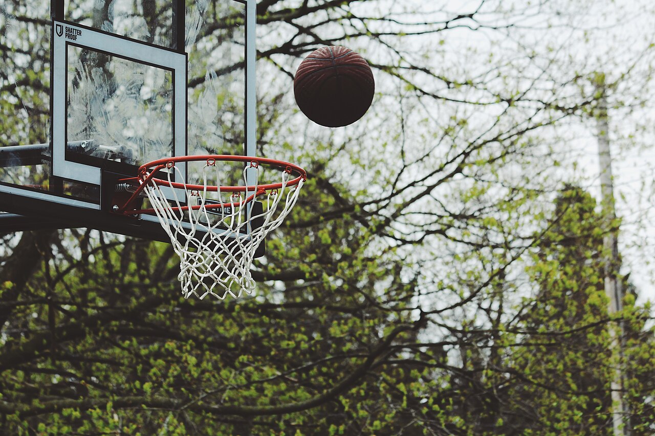 Basketball hoop symbolizing the blockbuster Giannis Antetokounmpo trade to the Miami Heat